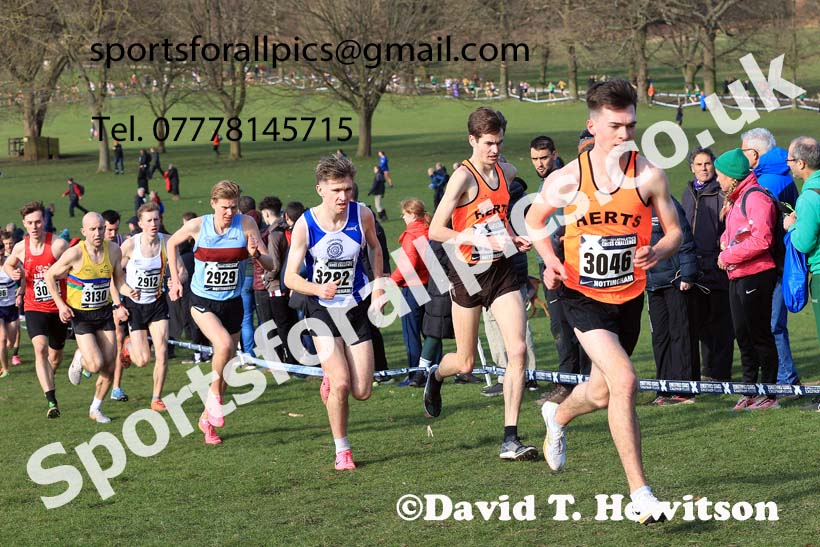 Senior Men, 2024 CAU Inter Counties Cross Country Champs., Wollaton Park, Nottingham. Photo: David T. Hewitson/Sports for All Pics